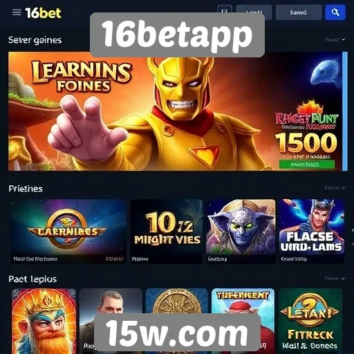 Exploração de jogos populares disponíveis na 16betapp